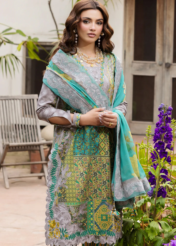 Andaaz by Charizma Unstitched Embroidered Lawn 3 Piece Suit CHR26UAL CAD6-06 - Summer Collection