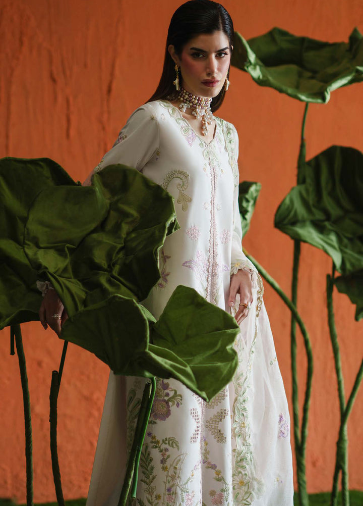 Blooming Flower by Zariya Unstitched Embroidered Lawn 3 Piece Suit ZRY26ULB AIRA ZB-60102 - Festive Collection