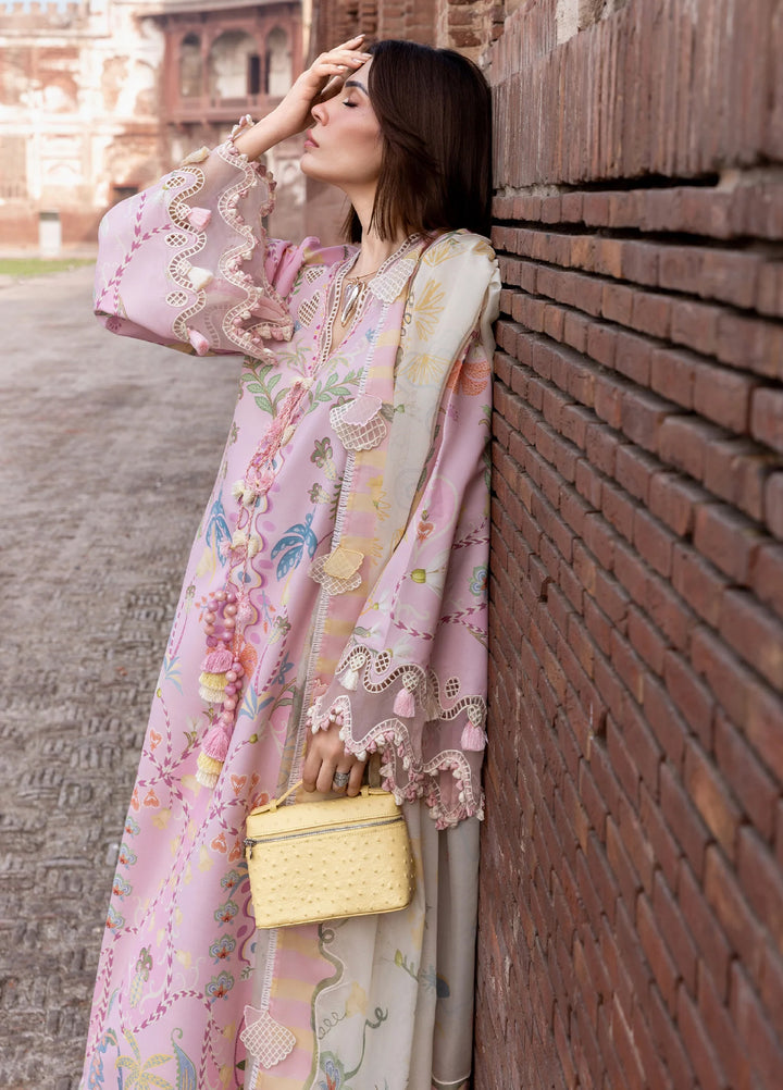 Flow by Crimson Unstitched Embroidered Lawn 3 Piece Suit CR26UFL D6 A-Candy - Festive Collection