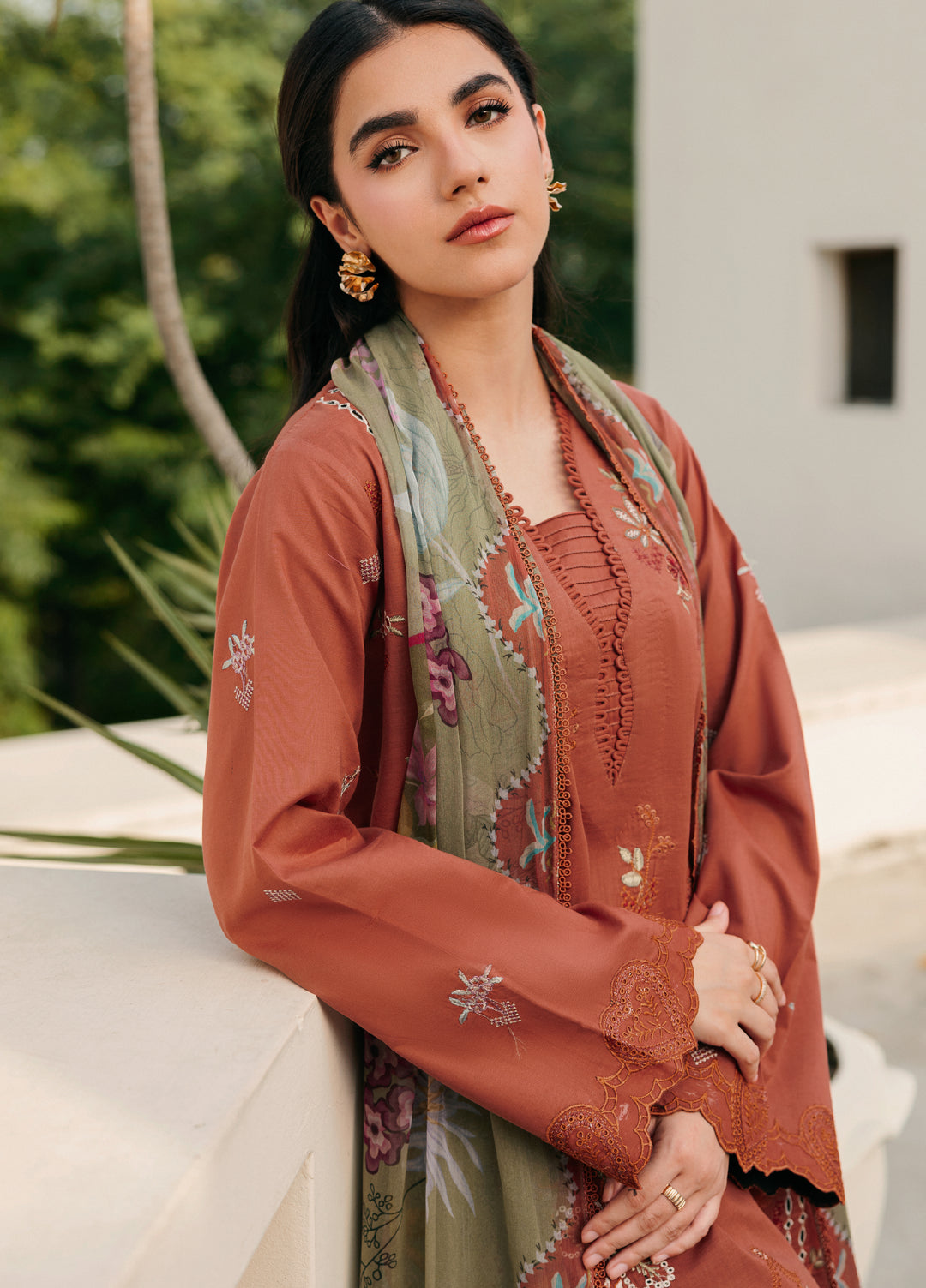 Zync by Florent Unstitched Embroidered Lawn 3 Piece Suit FL26ULZ FZ-6B - Lawn Collection