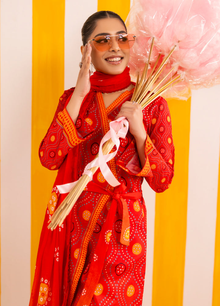 Coco Popup by Al Zohaib Unstitched Printed Lawn 3 Piece Suit AZ26UCP D-8 - Summer Collection