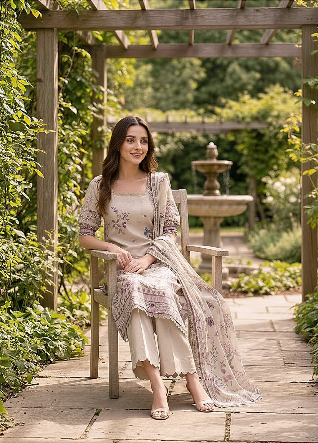 Zync by Florent Unstitched Printed Lawn 3 Piece Suit FL26UZPL FZ-01 - Summer Collection