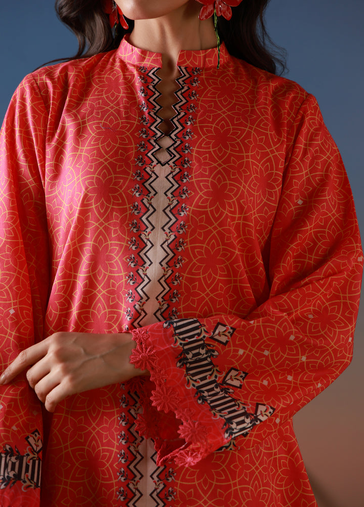 Mirha by Sahar Unstitched Printed Lawn 3 Piece Suit SS1-26-20 Scarlet Tapestry - Summer Collection