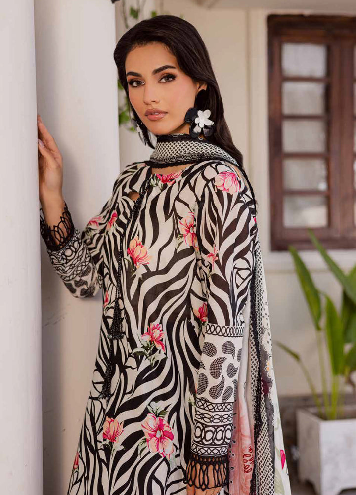 Rania by Nureh Unstitched Printed Lawn 3 Piece Suit NU26ULR NR-08 - Casual Collection