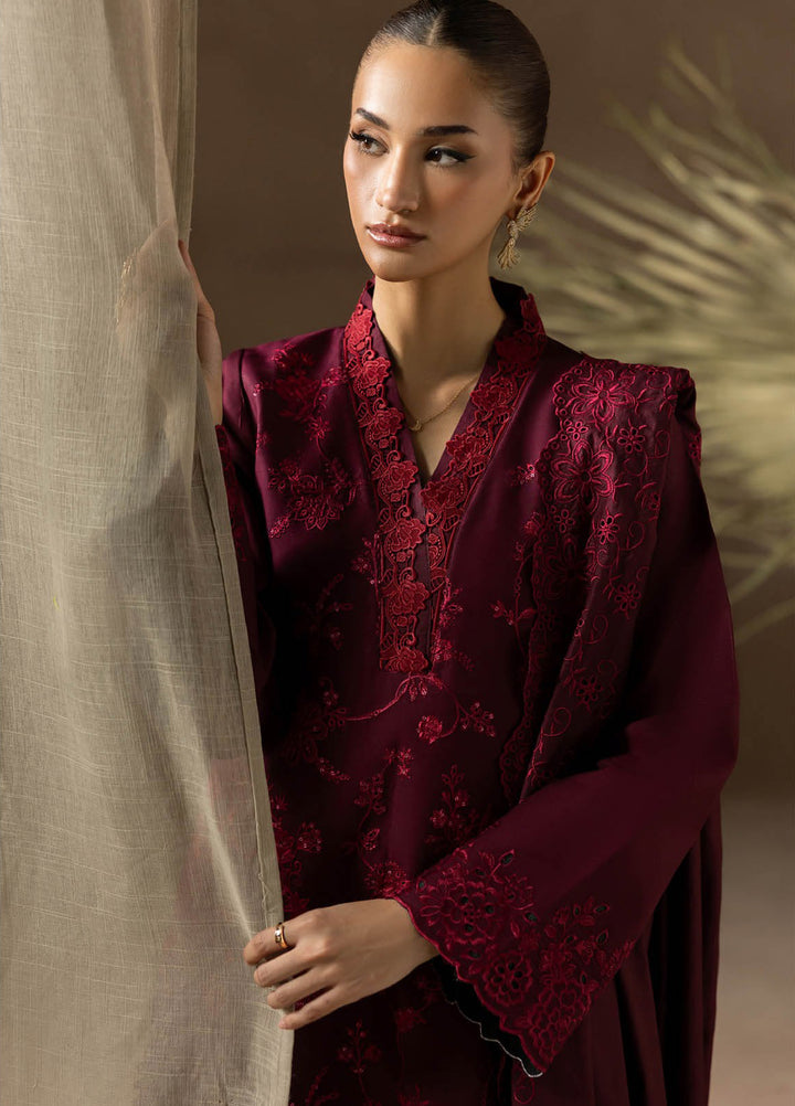 Sareen by Rajbari Unstitched Premium Viscose Chikankari 3 Piece RB25SC D-04 - Winter Collection