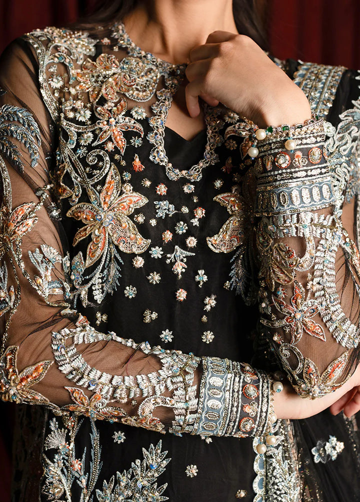 Darling by Mushq Unstitched Embroidered Net 4 Piece Suits MU25DW Malika - Wedding Collection