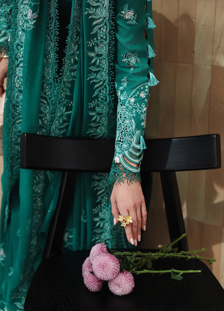 Qalamkar Chikankari Unstitched Embroidered Lawn 3 Piece Suit QLK26UCL CM-07 Rogue - Summer Collection