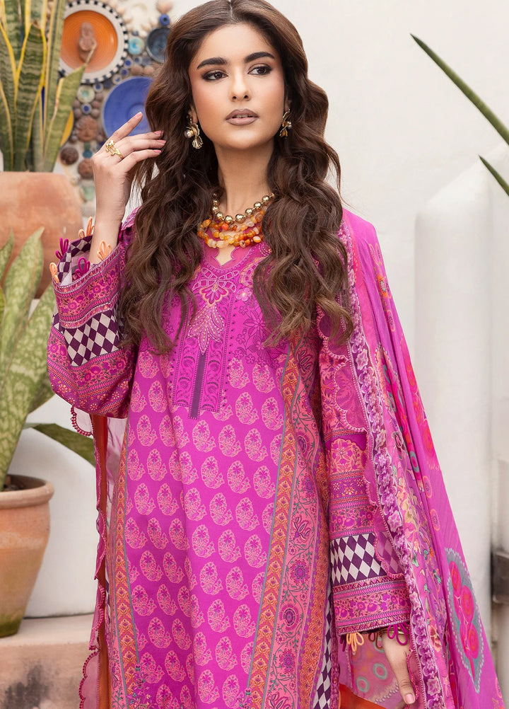 Andaaz by Charizma Unstitched Embroidered Lawn 3 Piece Suit CHR26UAL CAD6-09 - Summer Collection
