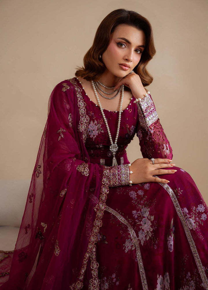 Amaya by Nureh Unstitched Luxury Chiffon Embroidered 3 Piece Suit NU26UA AM-31 - Festive Collection