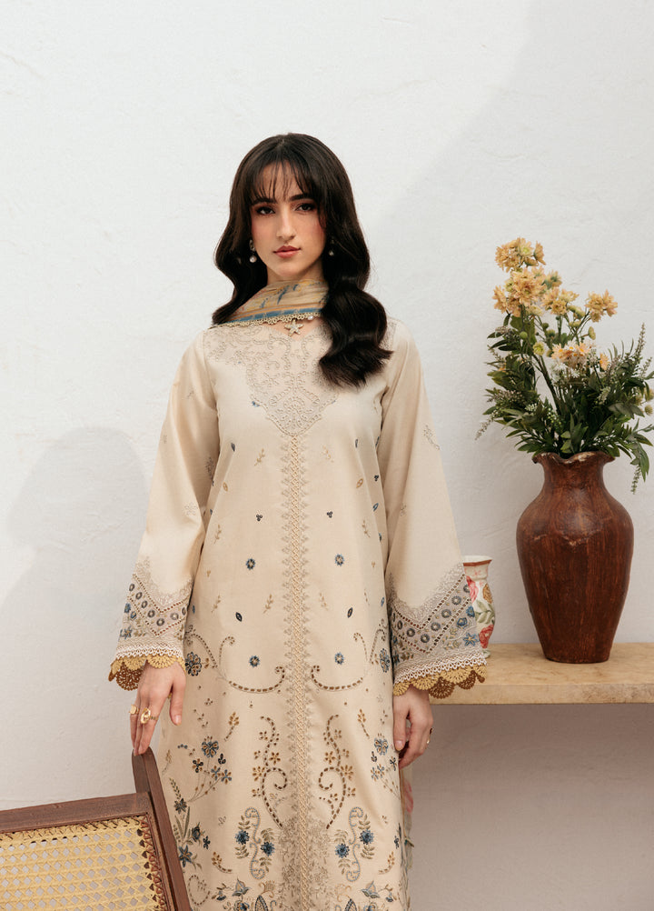 Zync by Florent Untitched Lawn Embroidered 3 Piece Suit FL26UZ FZ-3A - Summer Collection