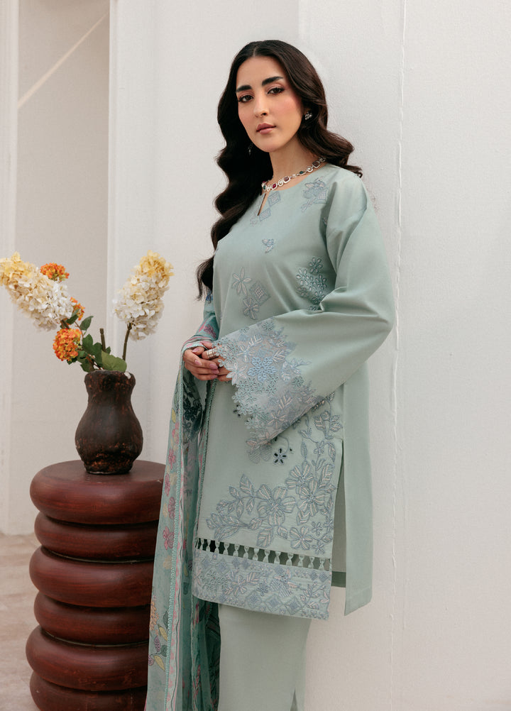 Zync by Florent Untitched Lawn Embroidered 3 Piece Suit FL26UZ FZ-2A - Summer Collection