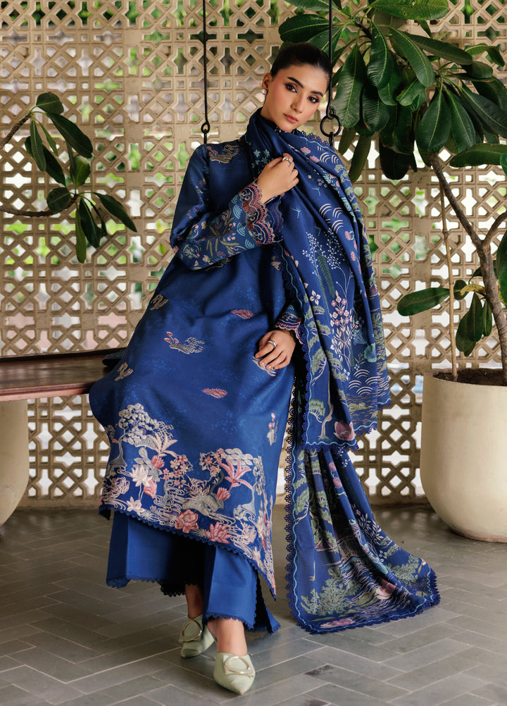 Zync by Florent Whispers Unstitched Embroidered Modal 3 Piece FL25WW FL-9B - Winter Collection