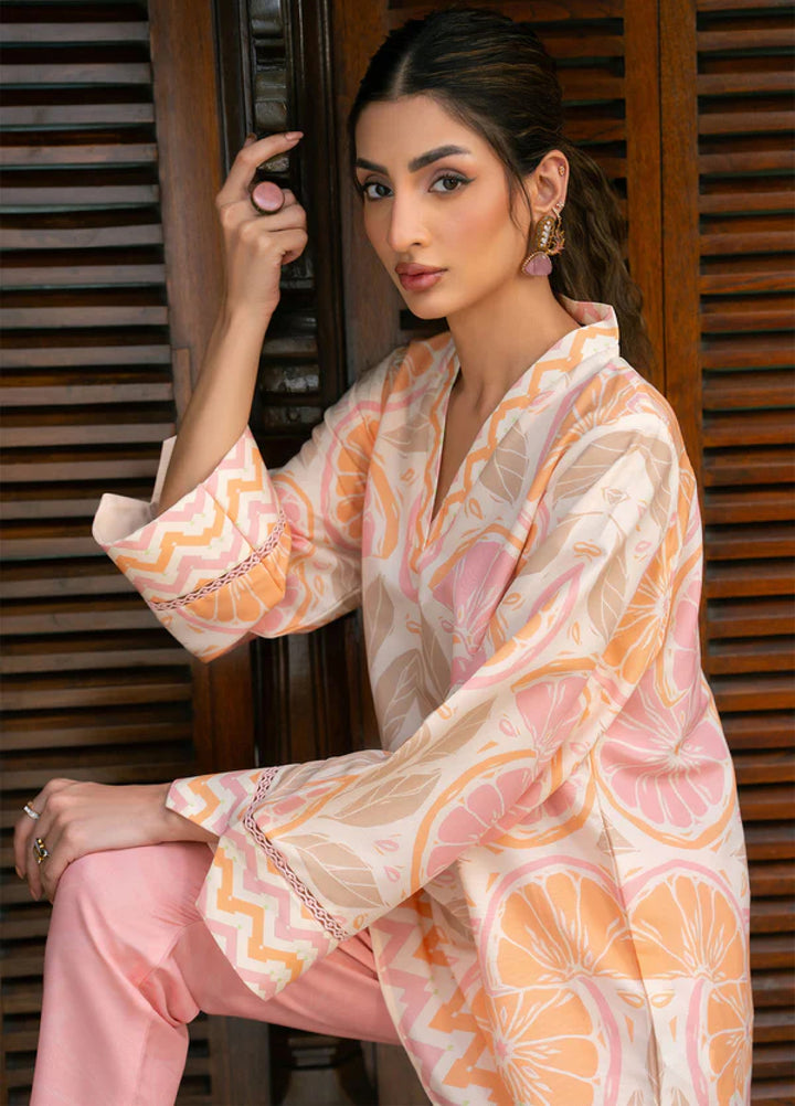Nairah Women Pret Printed Arabic Lawn Suit NAH26PN Citrus Breeze - Spring Collection