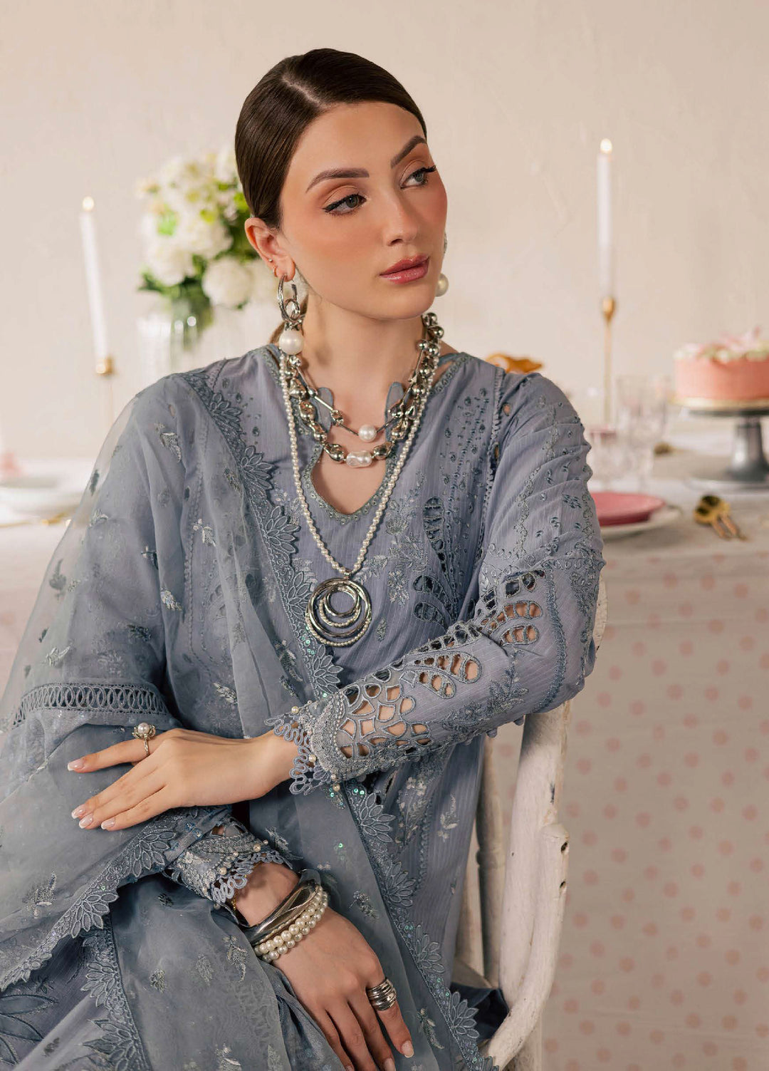 Feya by Nureh Unstitched Embroidered Lawn 3 Piece Suit NU26UFEL FE-16 - Eid Collection