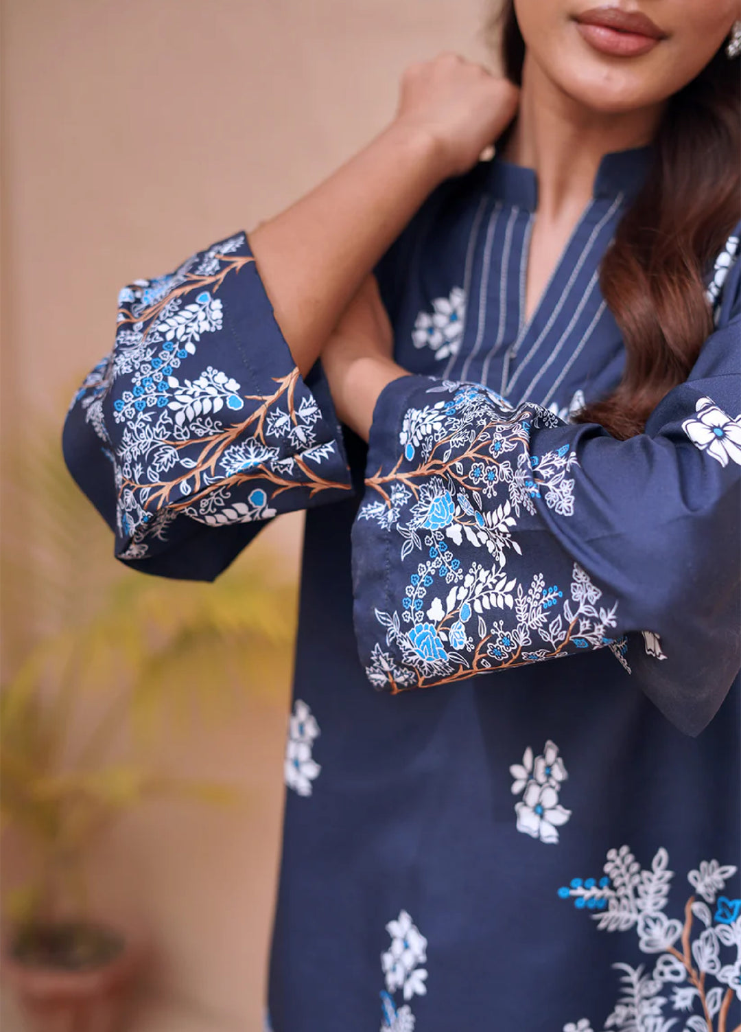 Nairah Women Pret Printed Cambric Suit NAH26PN MIDNIGHT BLUE - Spring Collection