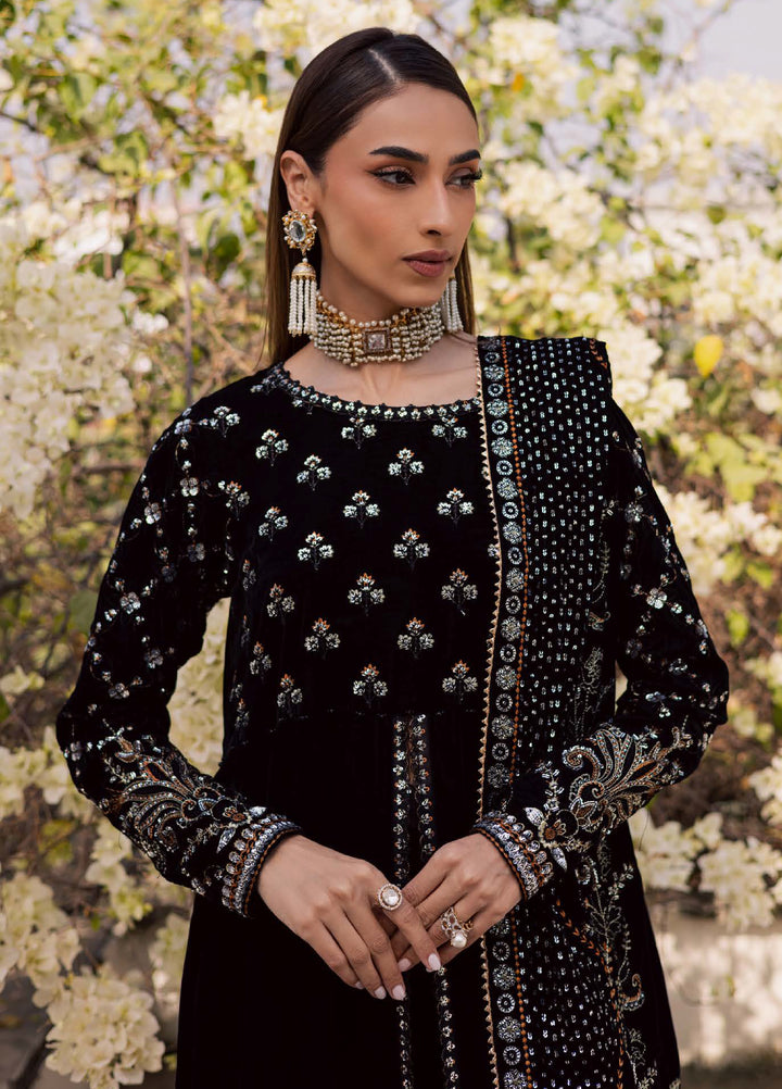 Nureh Maya Unstitched Velvet Embroidered 3 Piece Suits NU25MF NW-125 - Festive Collection