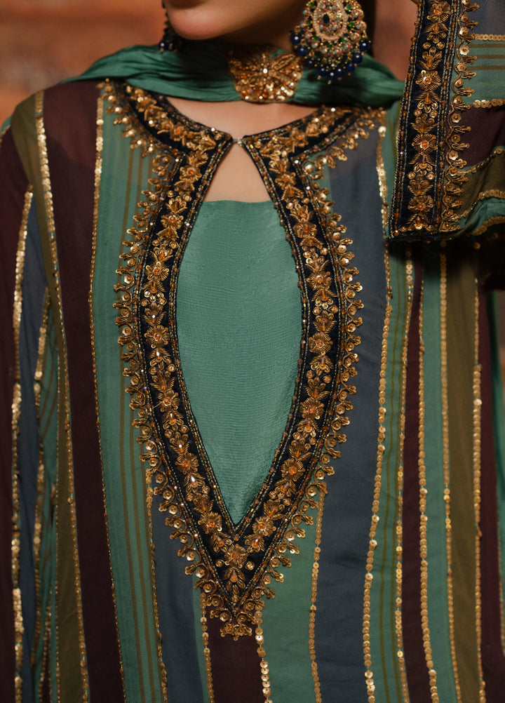 Lia by Miras Women Pret 3 Piece Embroidered Georgette Chiffon EKARA - Festive Collection