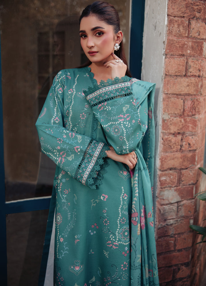 Zync by Florent Unstitched Printed Lawn 3 Piece Suit FL26ULE FZ-12 - Eid Collection