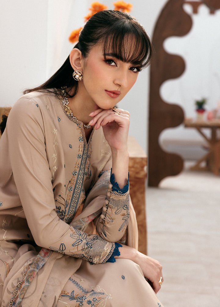 Zync by Florent Untitched Lawn Embroidered 3 Piece Suit FL26UZ FZ-5B - Summer Collection