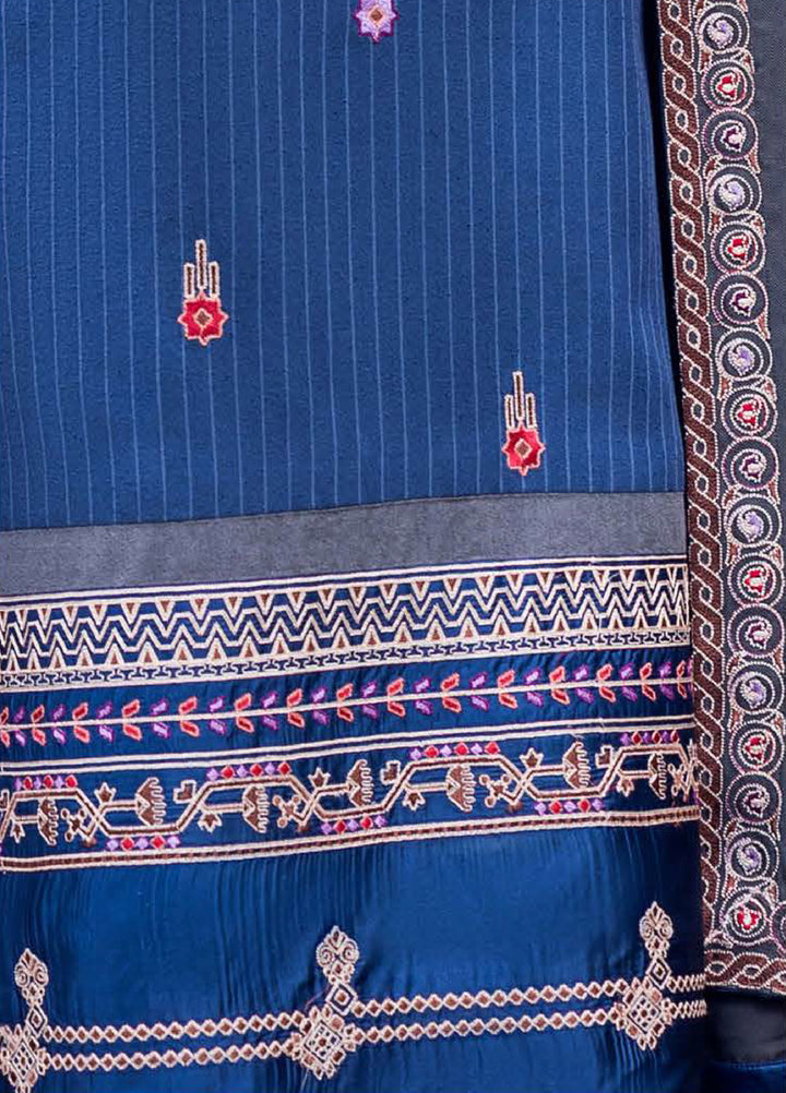 Symphony Hemline by Mushq Unstitched Karandi Embroidered 3 Piece MU25SK Granite Song - Winter Collection