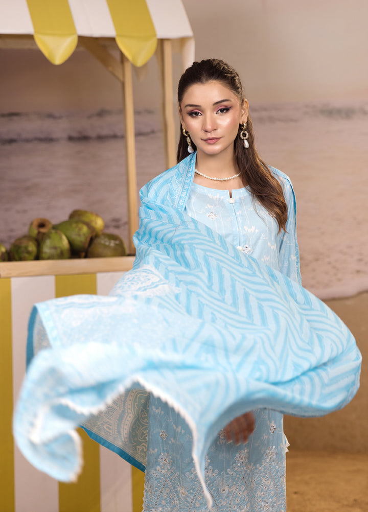 Regalia Textiles Unstitched Embroidered Lawn 3 Piece Suit RG26UEL D-5 - Casual Collection