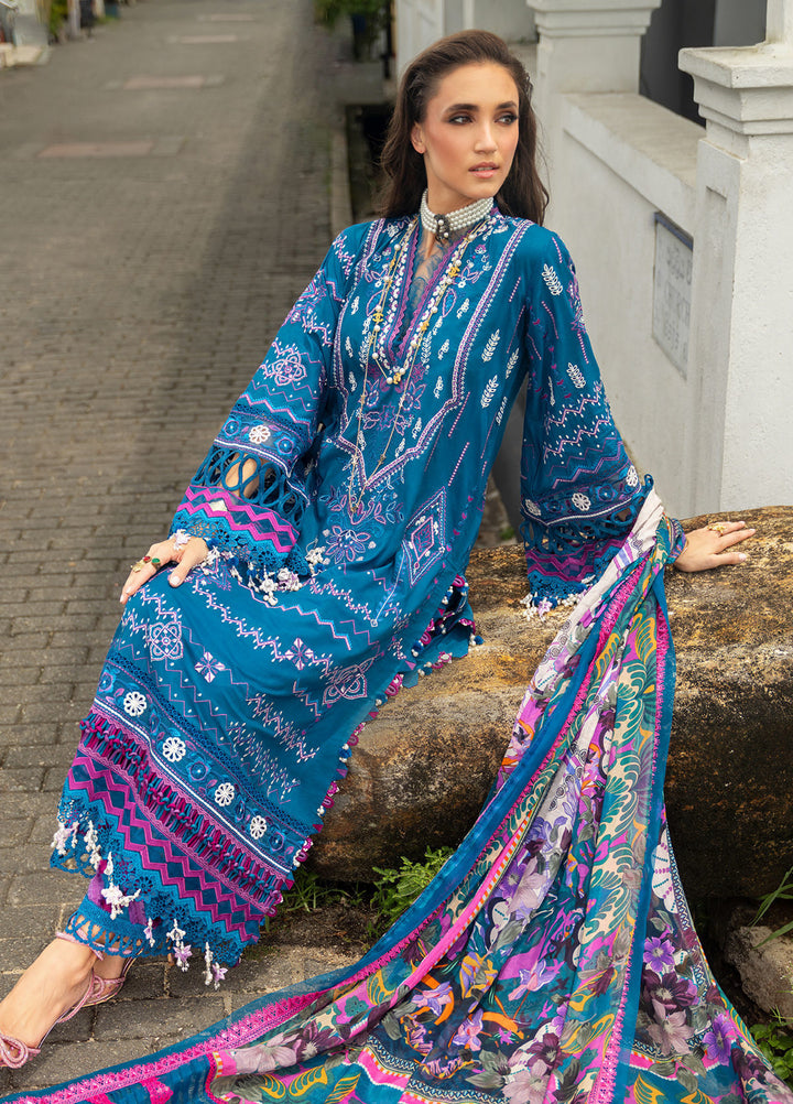 Neroli By Annus Abrar Unstitched Embroidered Lawn 3 Piece Suit ABR26UNL 07 Seraya - Festive Collection