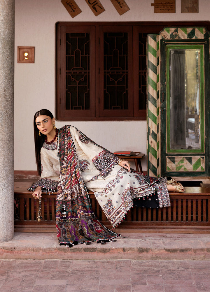 Shahkaar by Jazmin Unstitched Embroidered Lawn 3 Piece Suit JZ26USE SL26-D02 - Eid Collection