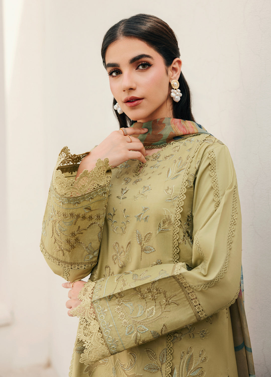 Zync by Florent Unstitched Embroidered Lawn 3 Piece Suit FL26ULZ FZ-8A - Lawn Collection