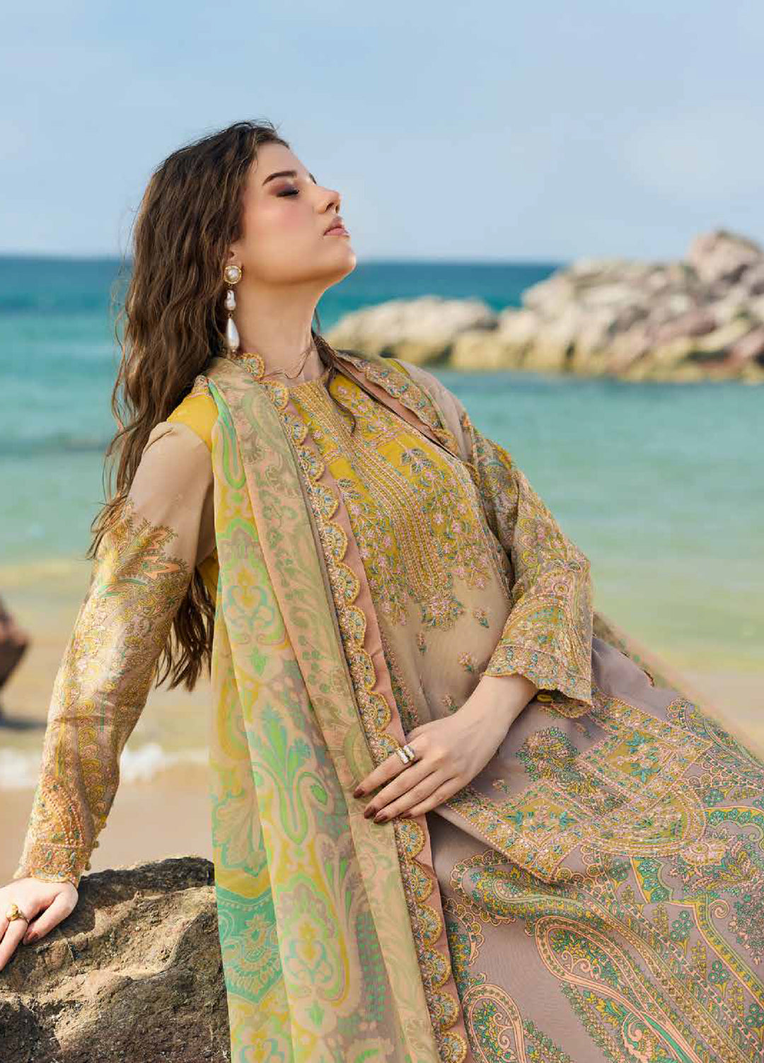 Swiss Miss by Charizma Unstitched Embroidered Swiss Voil 3 Piece Suit CHR26USM CSM6-01 - Summer Collection