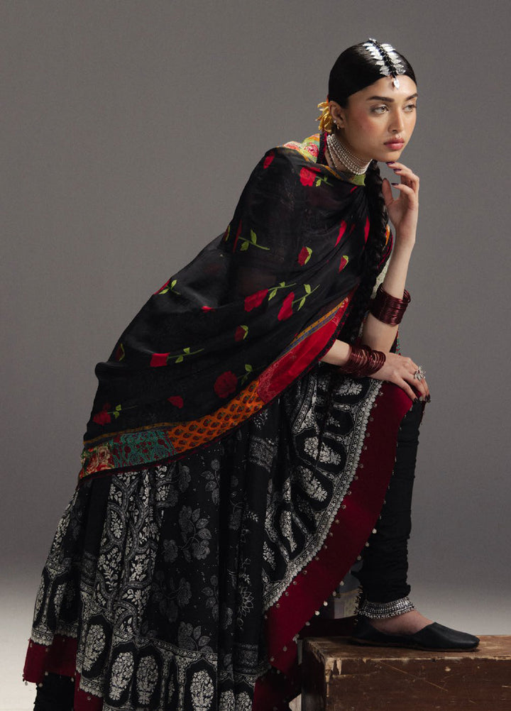 Anarkali by Zara Shahjahan Unstitched Embroidered Lawn 3 Piece Suit ZS26UAL D-01 SURK BAHAR - Eid Collection