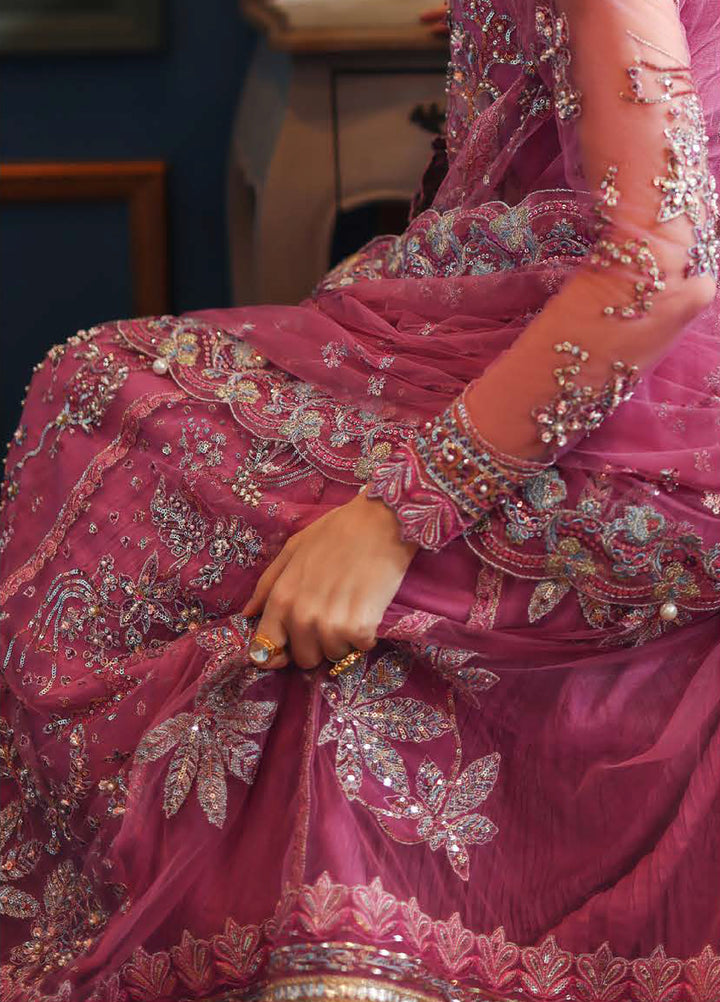 The Muse by Mushq Unstitched Net Embroidered Suits 3 Piece MU26TM Arwen - Wedding Collection