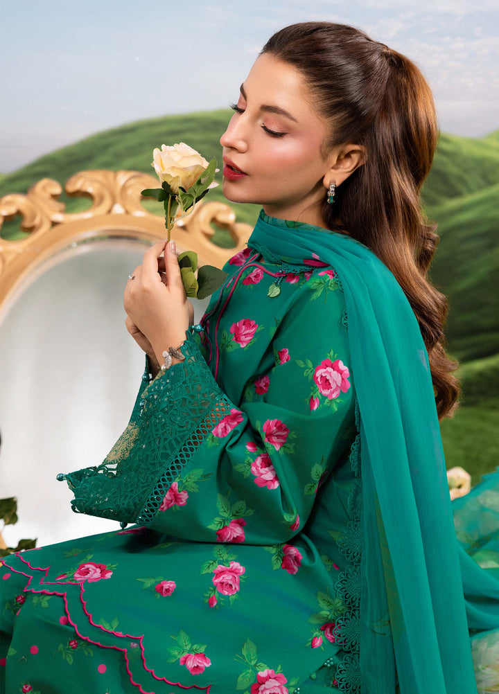 M Basics by Maria B Unstitched Embroidered Lawn 3 Piece Suit MB26SSEL MB-CUSV14-09A - Eid Collection