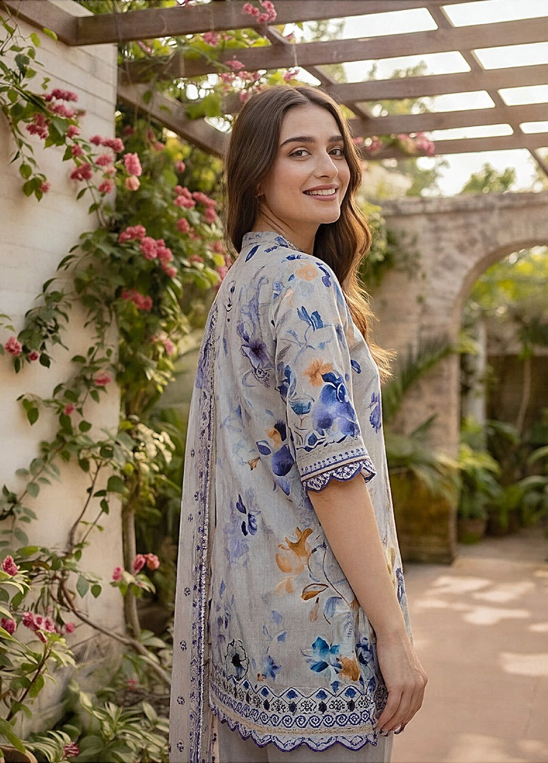 Zync by Florent Unstitched Printed Lawn 3 Piece Suit FL26UZPL FZ-10 - Summer Collection