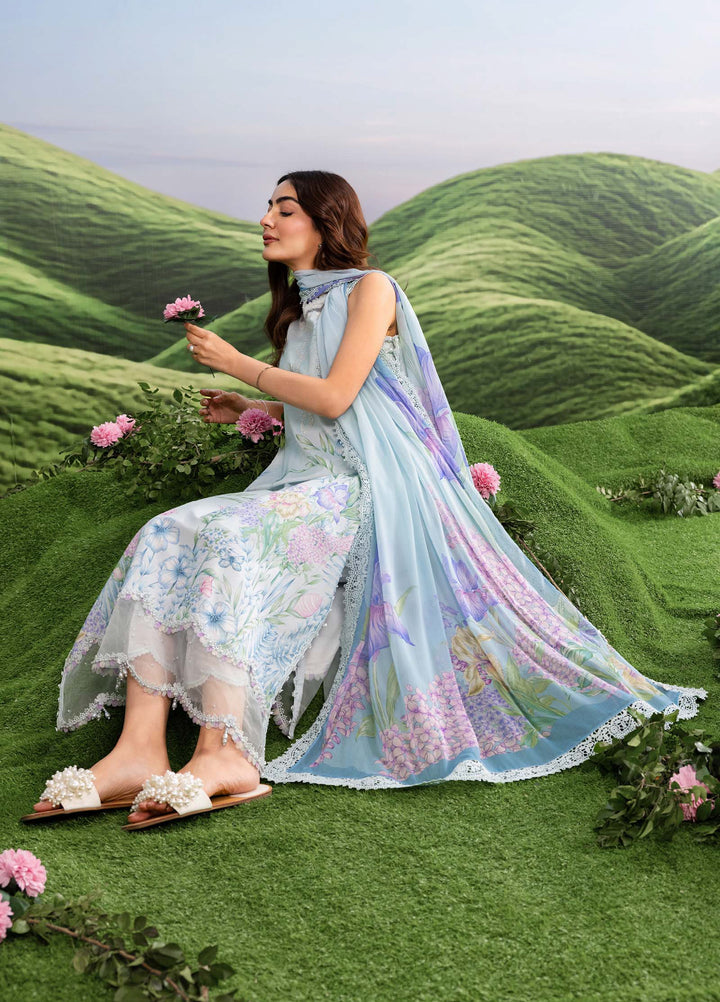 M Basics by Maria B Unstitched Embroidered Lawn 3 Piece Suit MB26SSEL MB-CUSV14-10A - Eid Collection