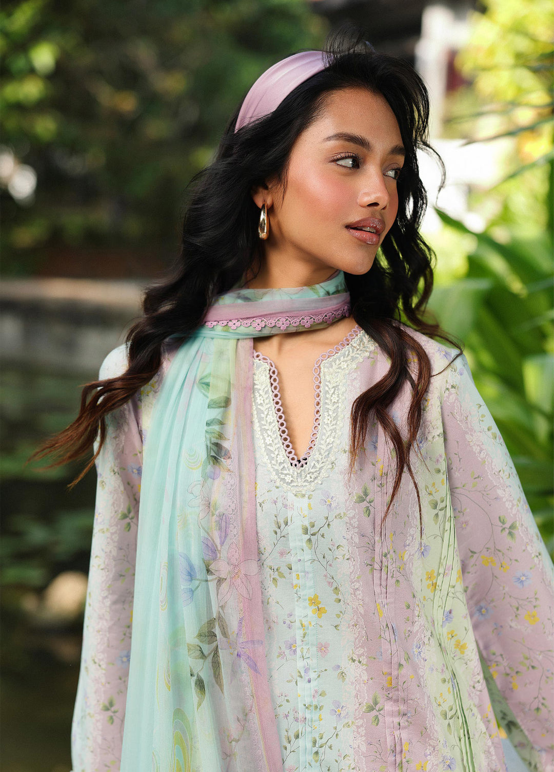 Q Prints by Qalamkar Unstitched Lawn Printed 3 Piece Suit QLK26QP Xenia - Summer Collection