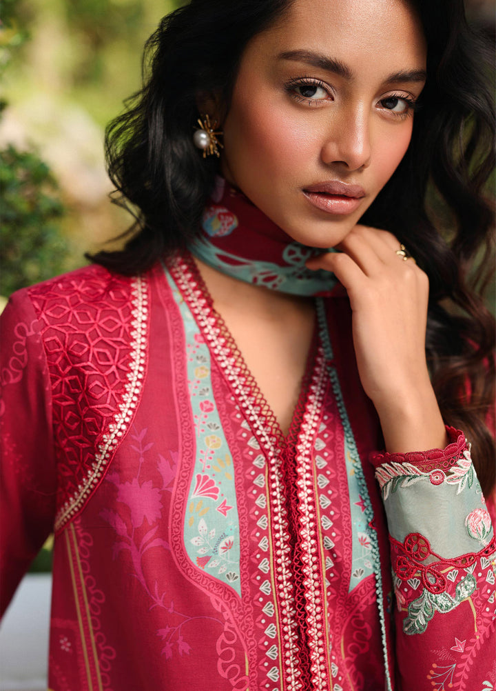 Q Prints by Qalamkar Unstitched Lawn Printed 3 Piece Suit QLK26QP Brie - Summer Collection