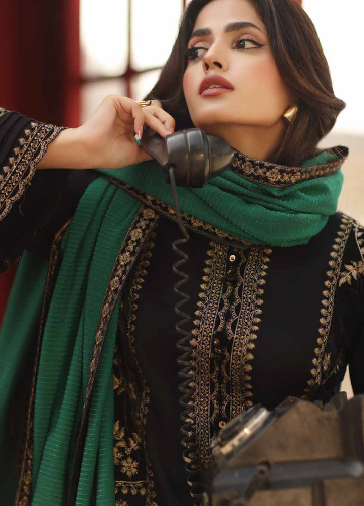 Charizma Signature Unstitched Embroidered Peach Leather 3 Piece CRZ25SP CSW5-06 - Winter Collection