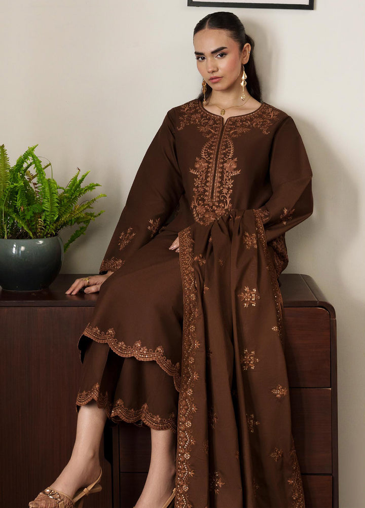 RajBari Women RTW Embroidered Lawn 3 Piece Suit RB26PLE Rouge 04 - Eid Collection