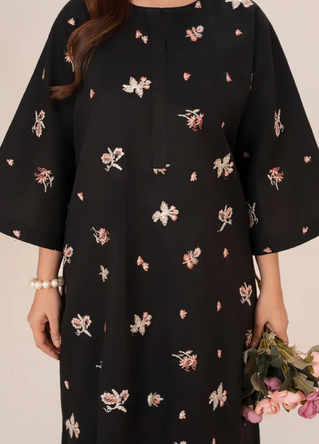 The Basic by Chandan Nagri Women Pret Co Ord Set Lawn Solids 2 Piece Lira - Summer Collection