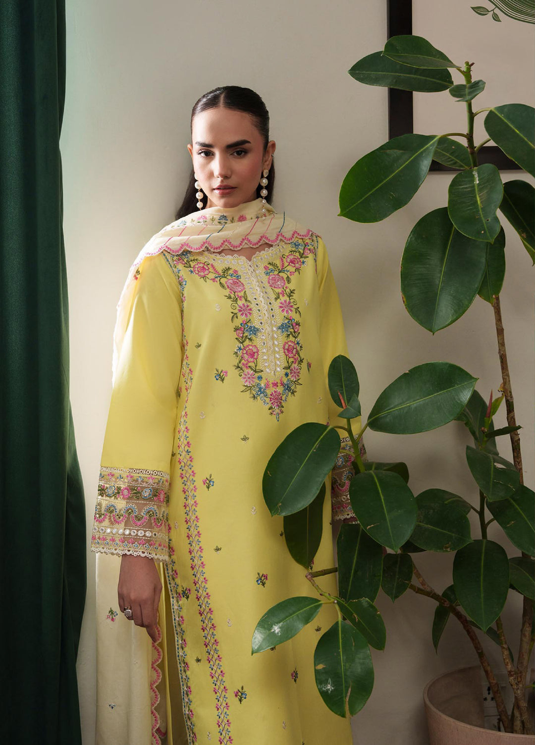 RajBari Women RTW Embroidered Lawn 3 Piece Suit RB26PLE Reya 08 - Eid Collection