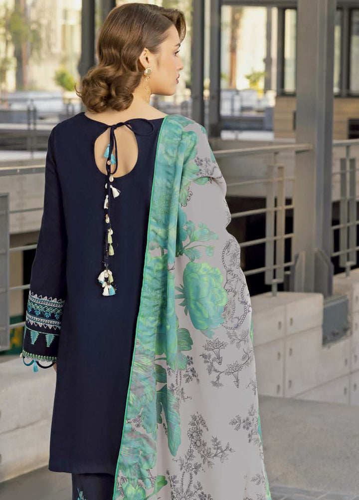 Poshima by Charizma Unstitched Embroidered Peach Leather Suits 3 Piece CHR26PU PSW5-23 - Winter Collection