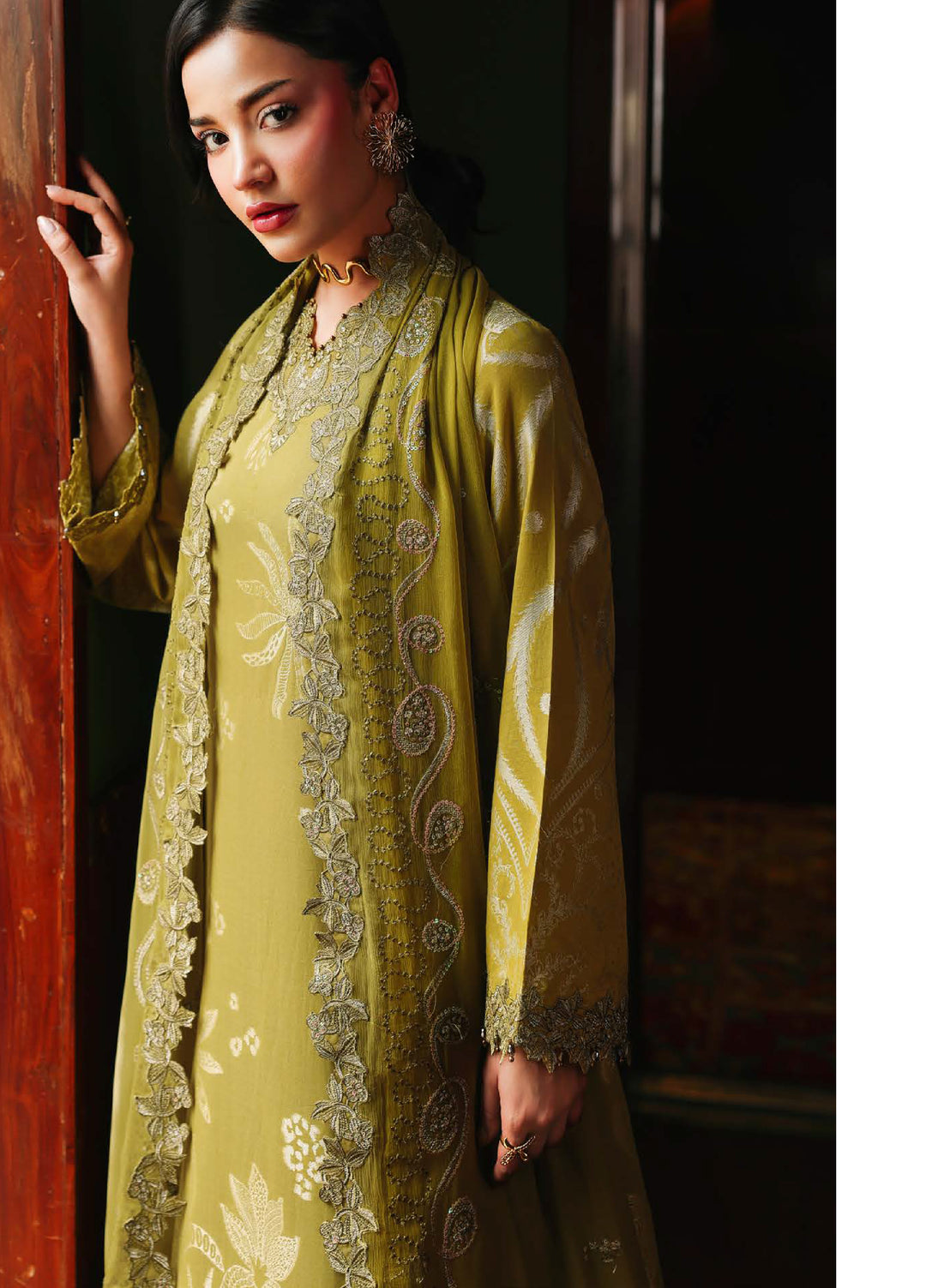 Maya by Nureh Unstitched Embroidered Jacquard 3 Piece Suit NU26UJM NJ-107 - Casual Collection