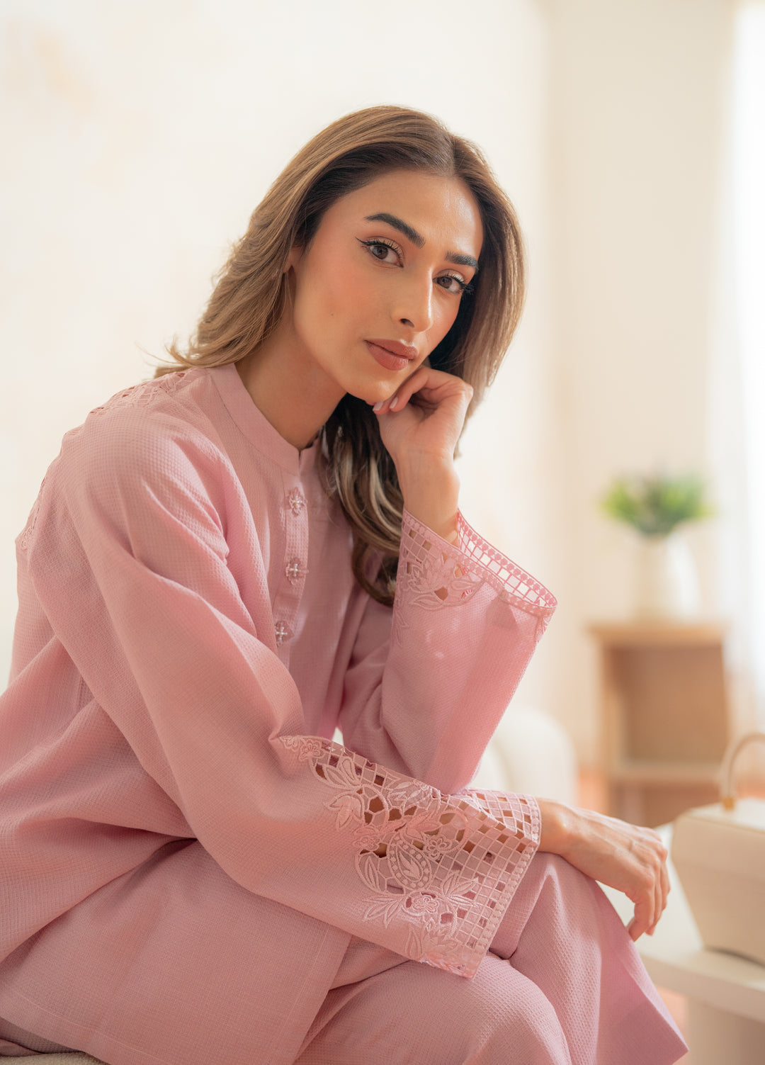 Pret Essentials by Sahar Pret Embroidered Dobby Jacquard 2 Piece SSED-ZH-V2-07 - Winter Collection