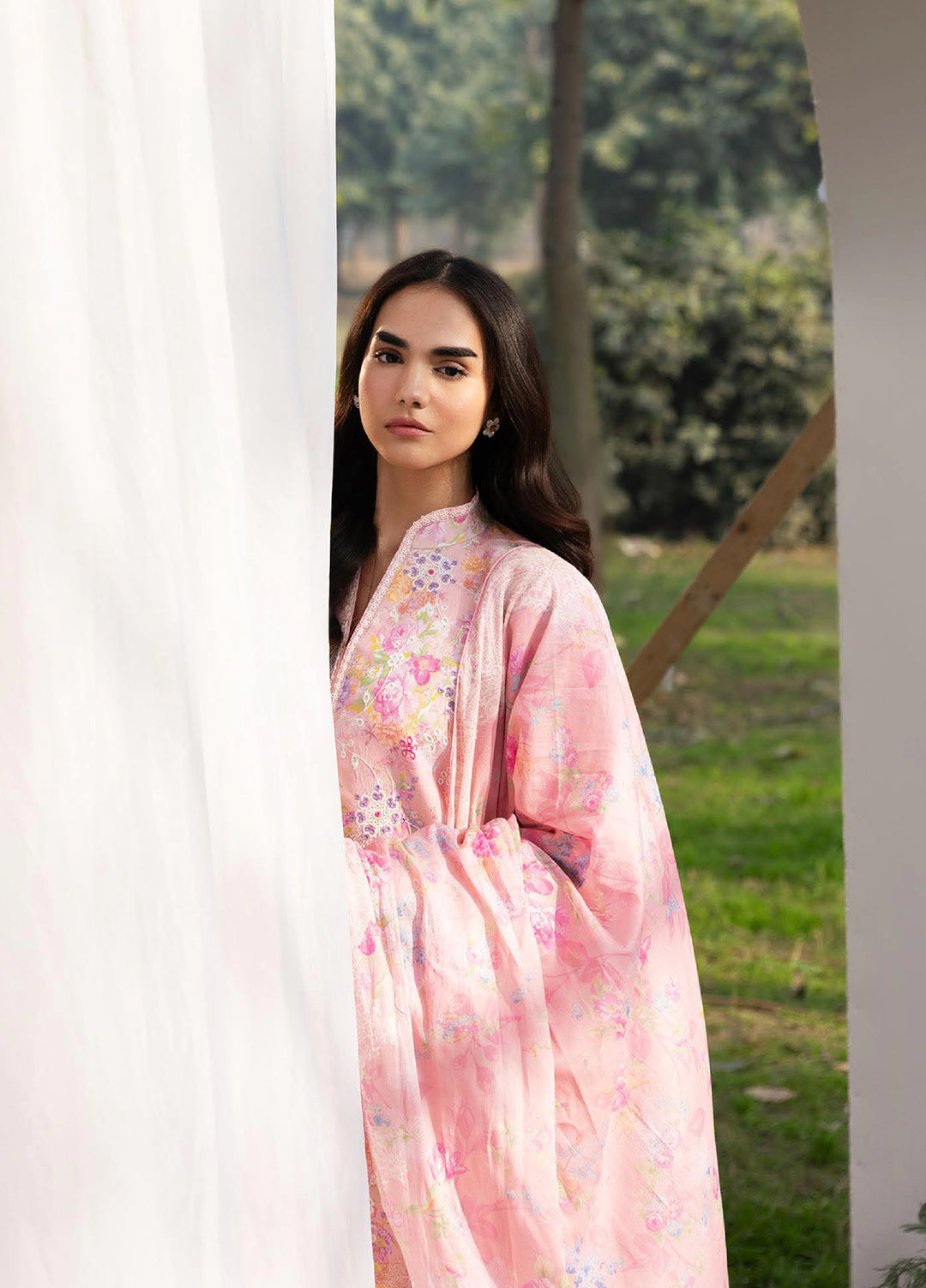 Summer Printkari Exclusive by RajBari Unstitched Embroidered Lawn 3 Piece Suit RB26USP D-03 - Casual Collection