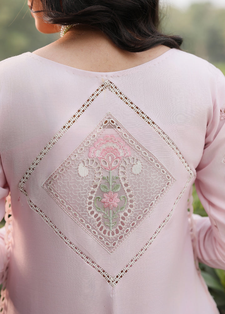 Tales of Petals by Sardinia Unstitched Embroidered Luxury Lawn 3 Pcs Suit SRD26UTP D-6 Pink Breeze - Festive