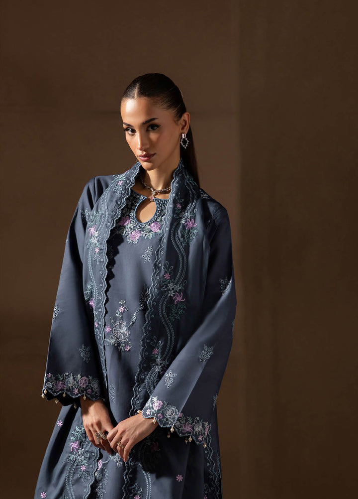 Sareen by Rajbari Unstitched Premium Viscose Chikankari 3 Piece RB25SC D-09 - Winter Collection