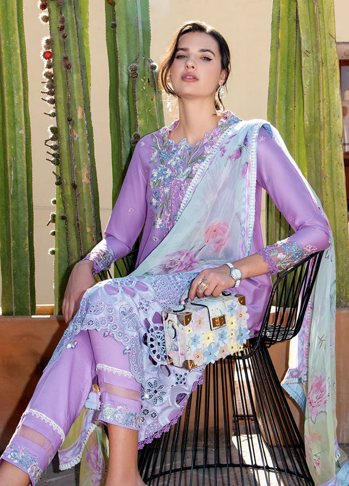 Hemline Odyssey by Mushq Unstitched Embroidered Lawn 3 Piece Suit MU26UHO HUNSS250403 AILYN - Summer Collection