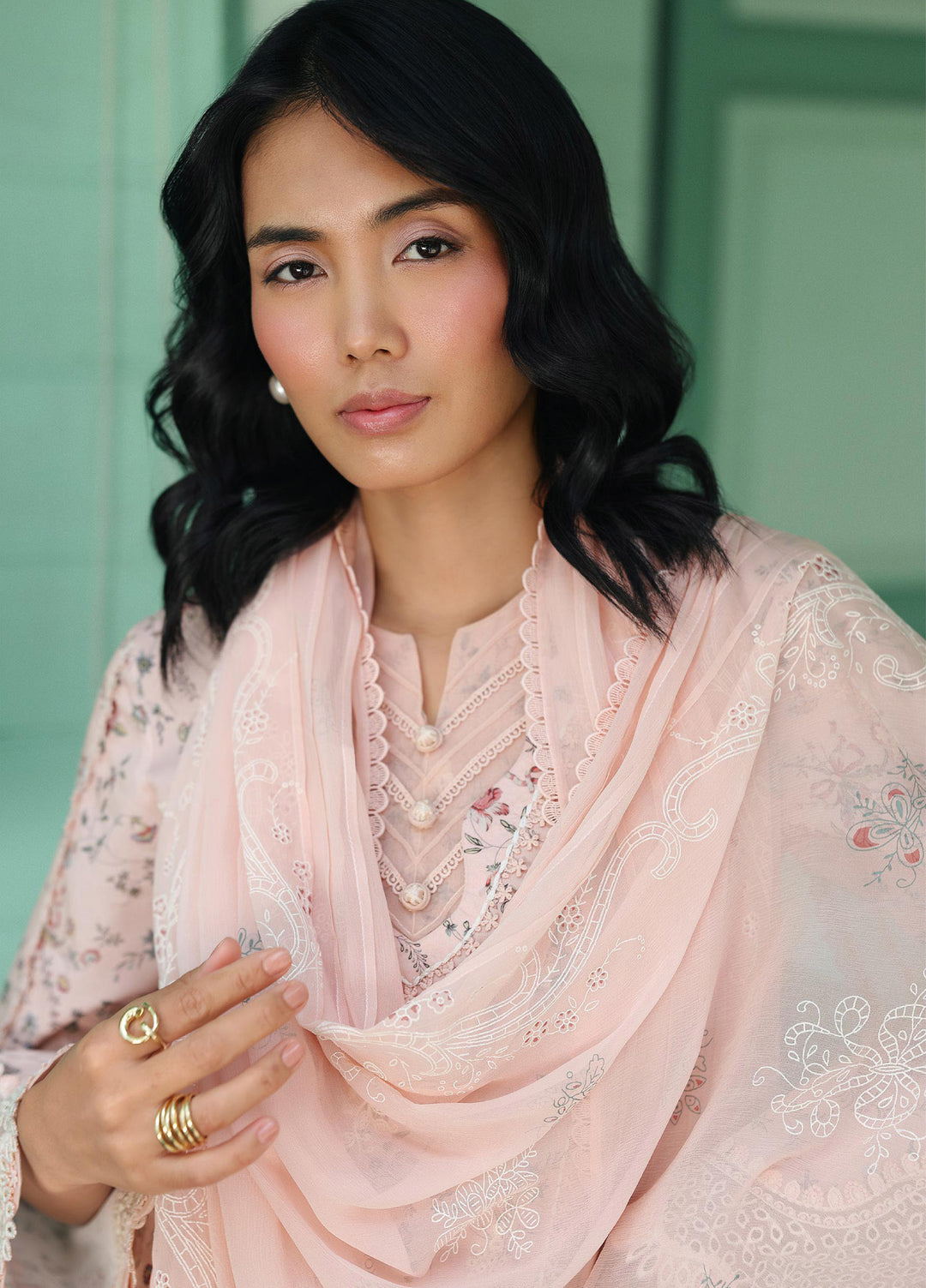 Q Prints by Qalamkar Unstitched Lawn Printed 3 Piece Suit QLK26QP Kena - Summer Collection