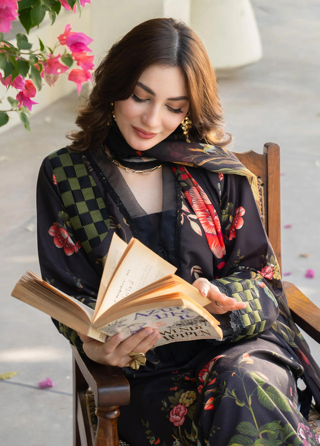 Mah e Noor Intermix by Panache 3 Piece Raw silk Orya - Winter Collection