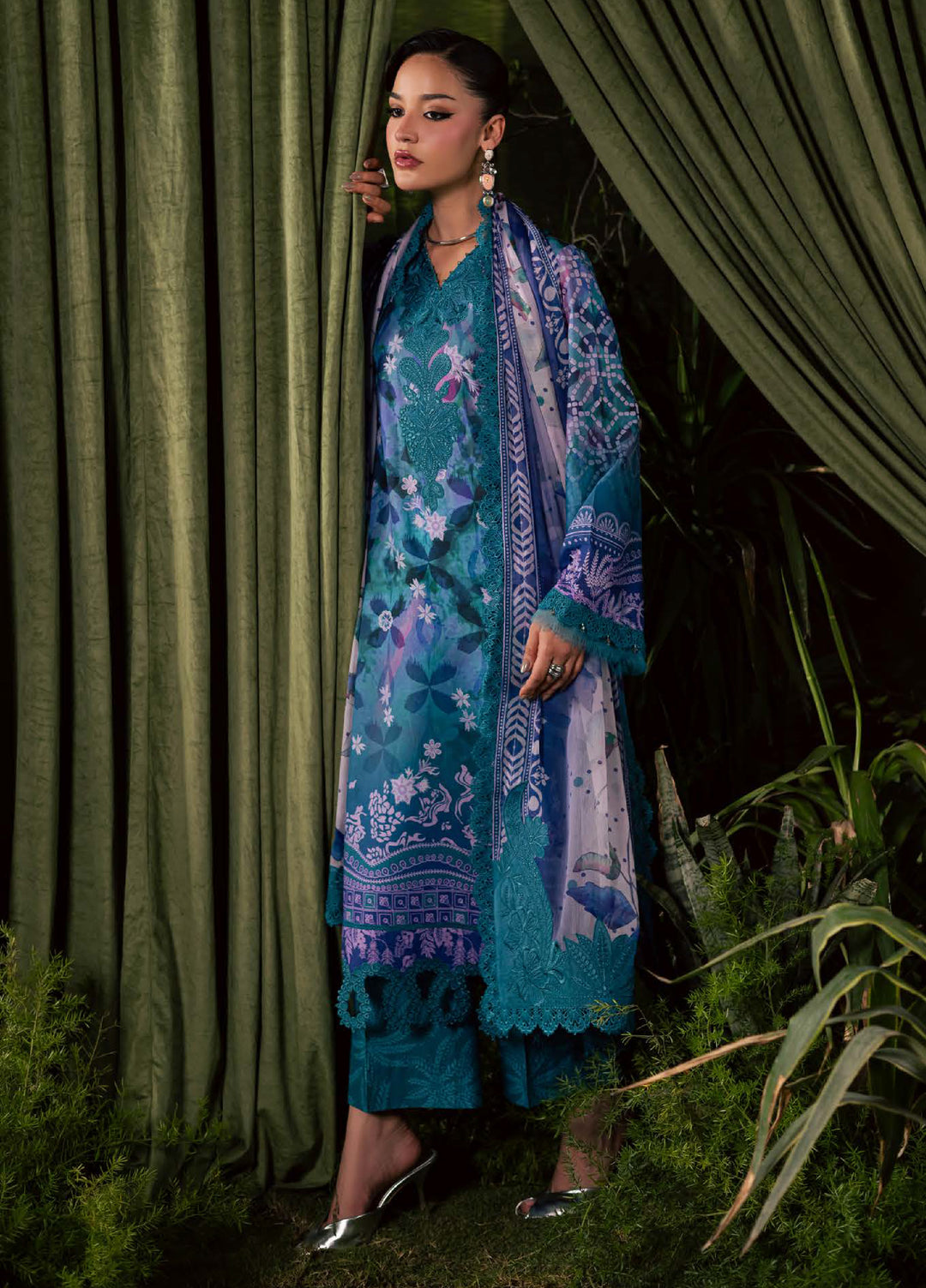 Daily Delight by Nureh Unstitched Embroidered Lawn 3 Piece Suit NU26UDDL DD-29 - Summer Collection
